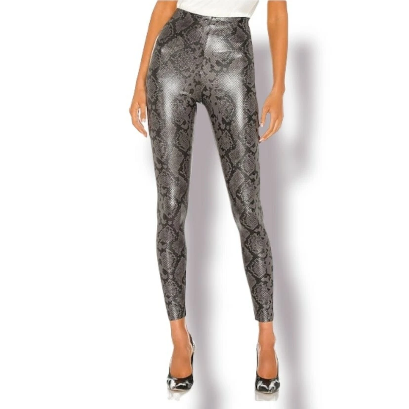 Grey snake shop print leggings