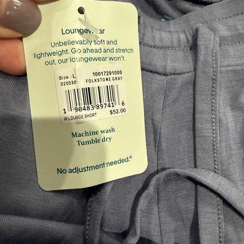 Tommy John Folkstone Gray Loungewear Shorts Pajamas PJs Size Large NWT - Picture 7 of 8