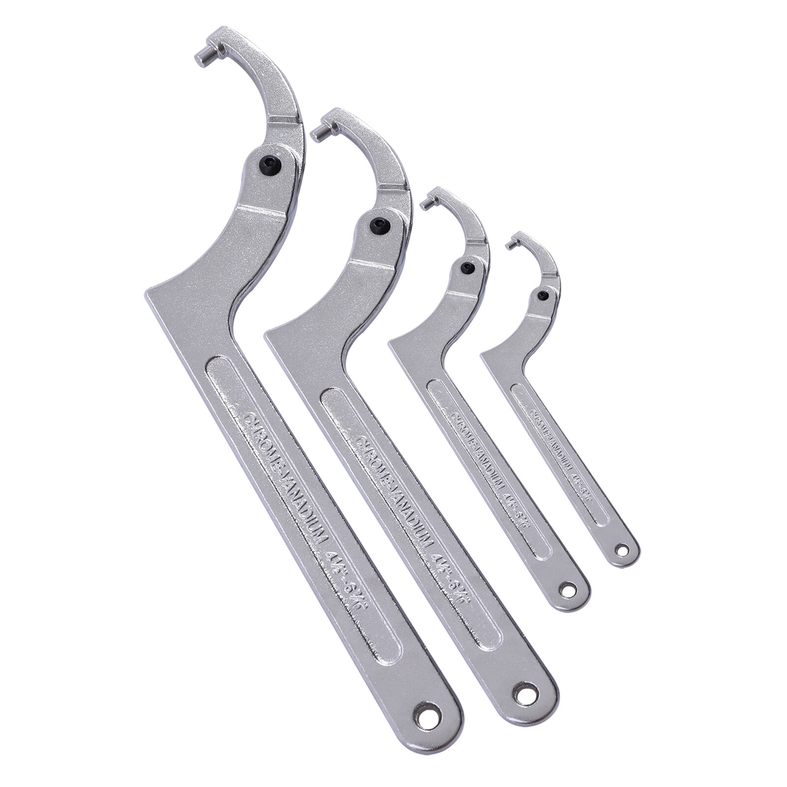 4 Pcs Adjustable C Pin Spanner Hook Wrench Tool Round Nuts Spanner Wrench Set eBay