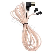 FM Antenna 75 Ohm F Type Male Plug Coax Coaxial Cable Wire Home Stereo Receiver