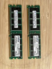 Lot De 2 Mémoire PC de bureau Samsung PC3200 512 Mo CL3 DDR M368L6523DUS-CCC