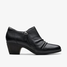 Clarks Women's Emily2 Braley Black Leather 26179596
