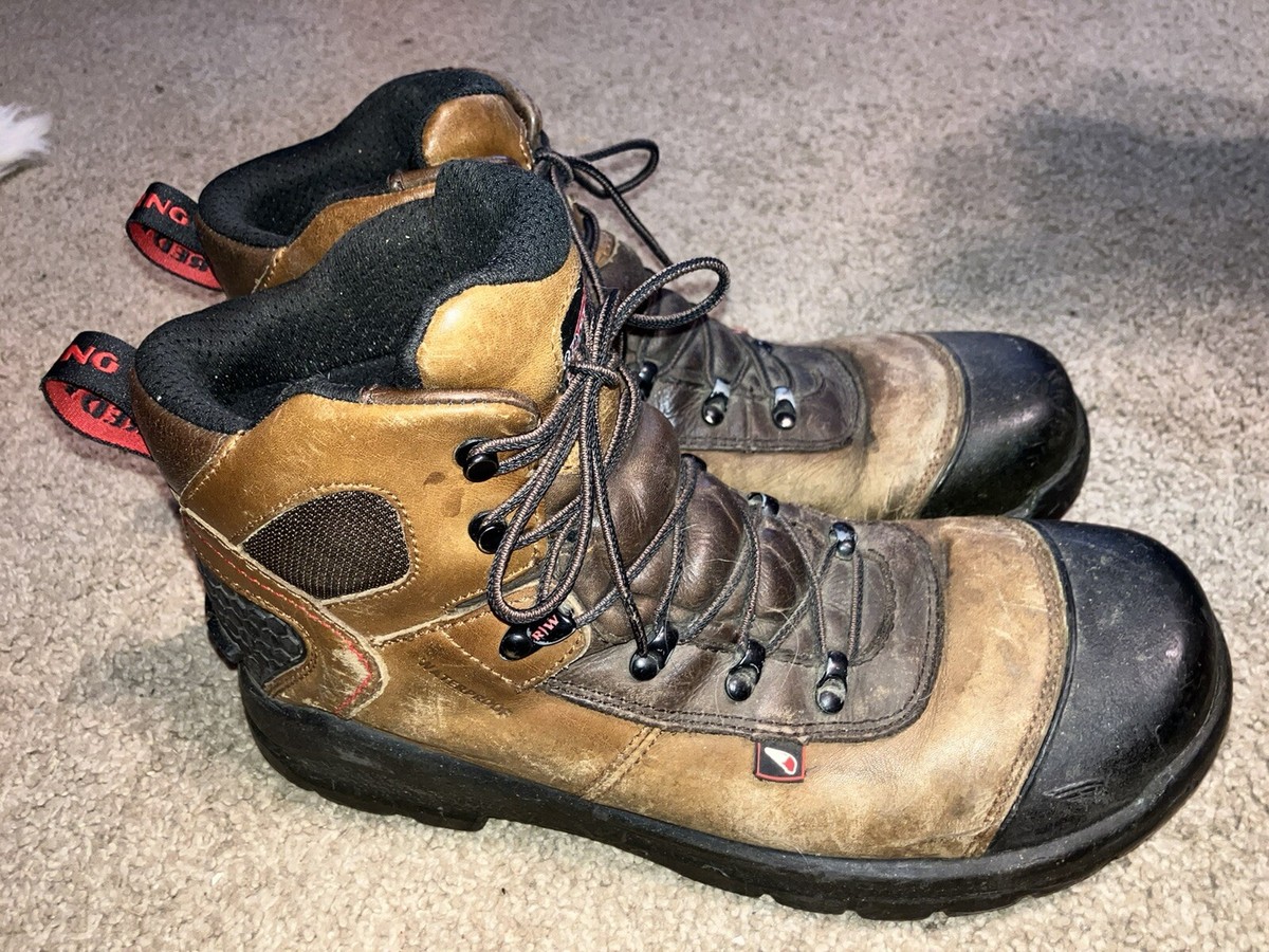 Red Wing 436 Safety Toe Waterproof Leather Work Boots ASTM F  display picture 1