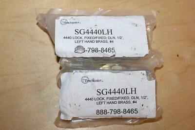 Lot of 2- Time Master Safety Deposit Locks w/ Keys  - SG4440LH        e