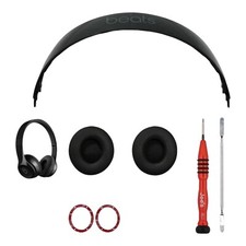 Original Beats By Dre Solo 3 Replacement Ear Pad Cushion Headband Gloss Black 