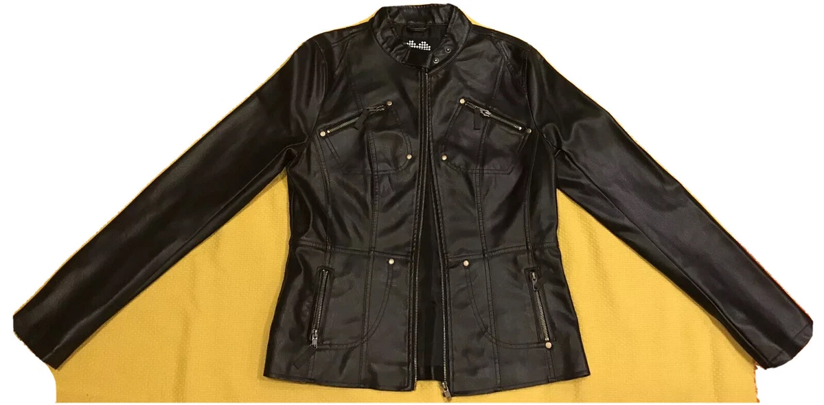 Brave soul leather jacket womens sale
