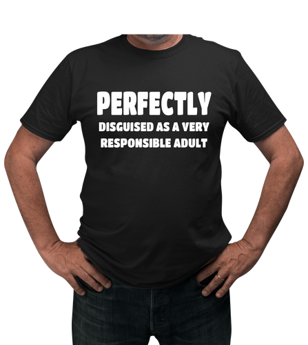 Responsible Adult T-Shirt - Top Funny, Rude, Novelty Tee to Elevate Your Style! - Picture 4 of 13