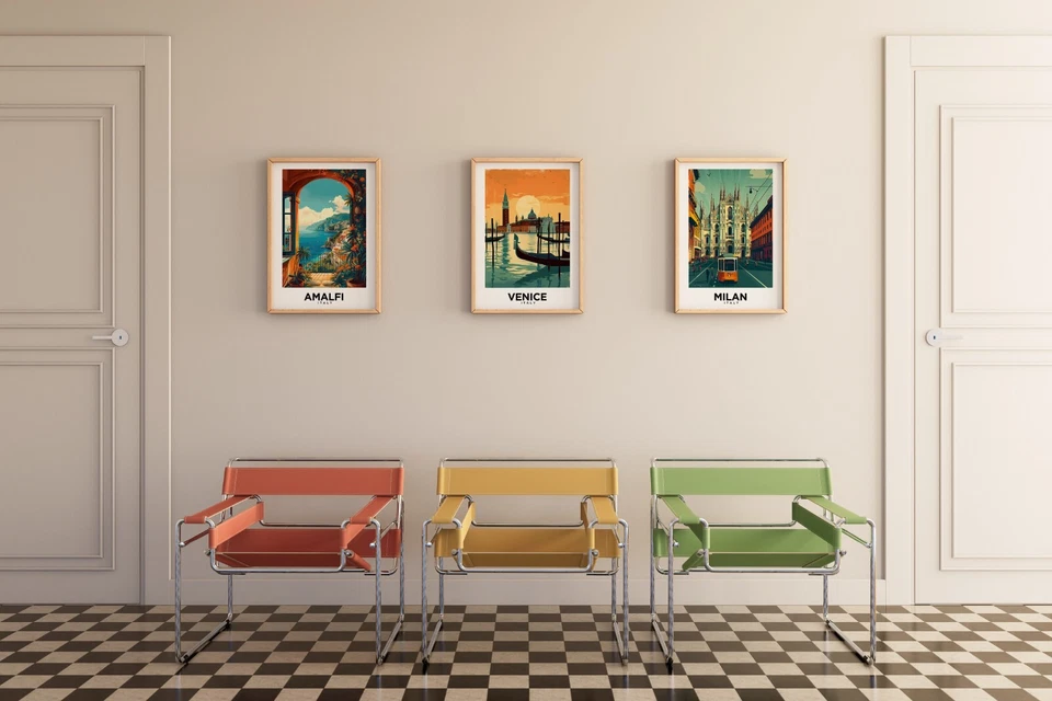 Milan Italy Vintage Style Travel Poster - Home Decor, Wall Art - Image 4 of 4