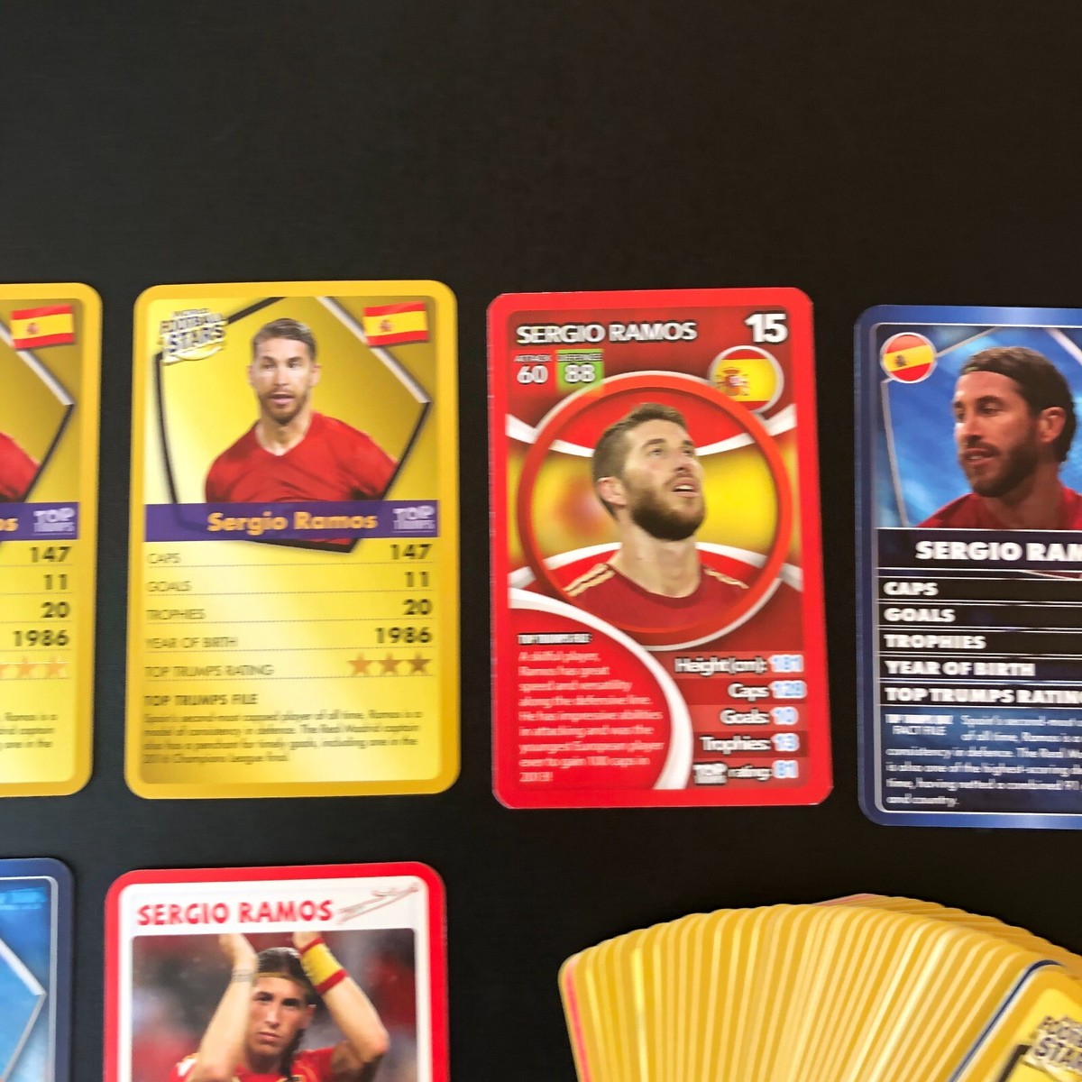 Sergio Ramos 2018 Top Trumps World Football Stars 53 Card Lot