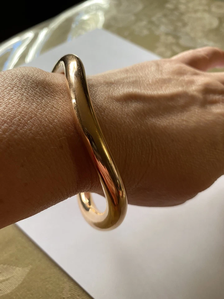 Autêntica pulseira oca de ouro rosa 18k Ippolita tamanho 7,5N R840 - Imagem 3 de 4