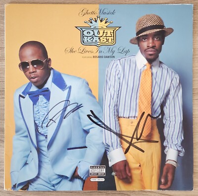Andre 3000 & Big Boi Signed OUTKAST - Ghetto Musick 12