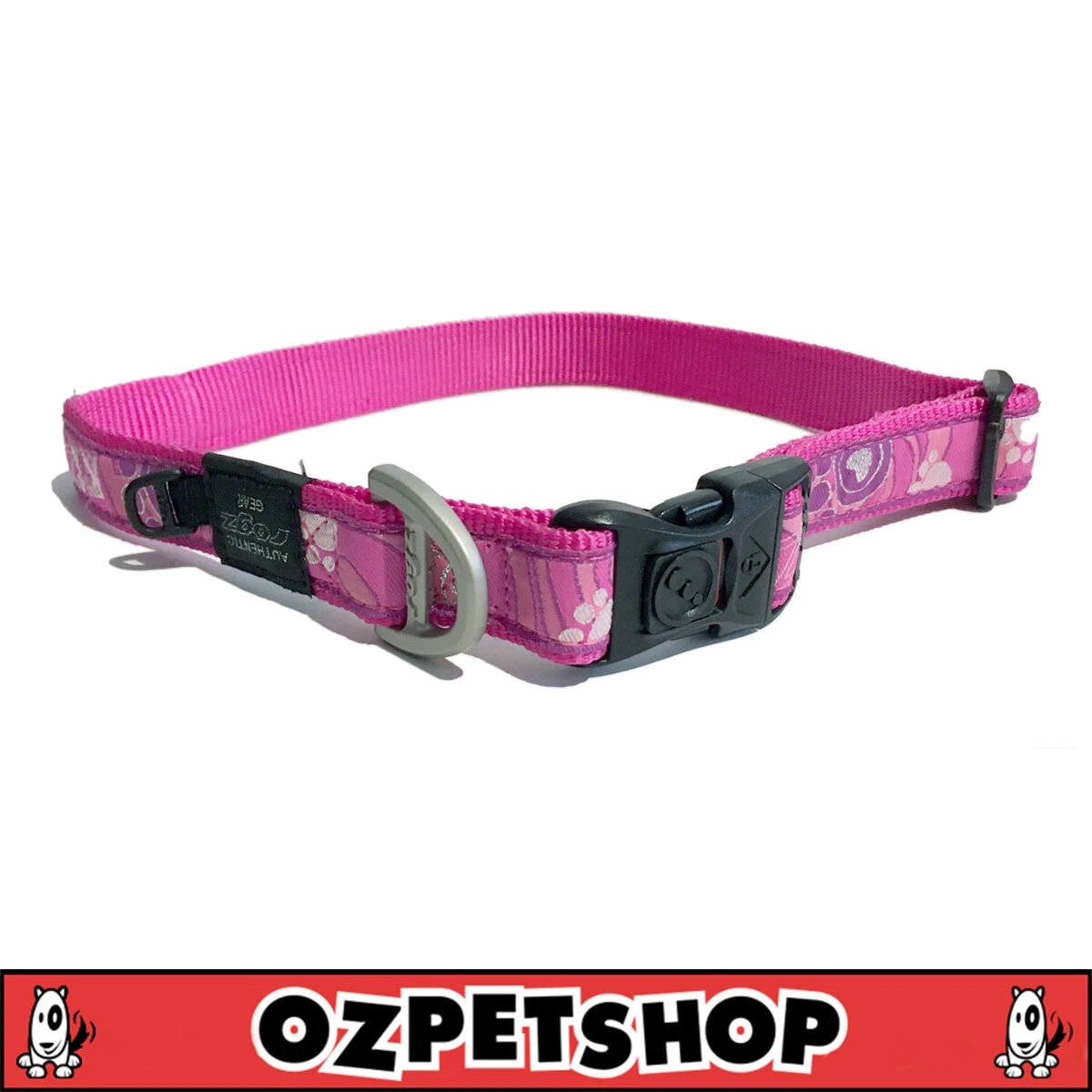 ROGZ Fancy Dress Dog Collar Pink Paws eBay