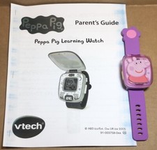 2018 VTECH PEPPA PIG TALKING CHILDS VIOLET LEARNING WRIST WATCH NO BOX