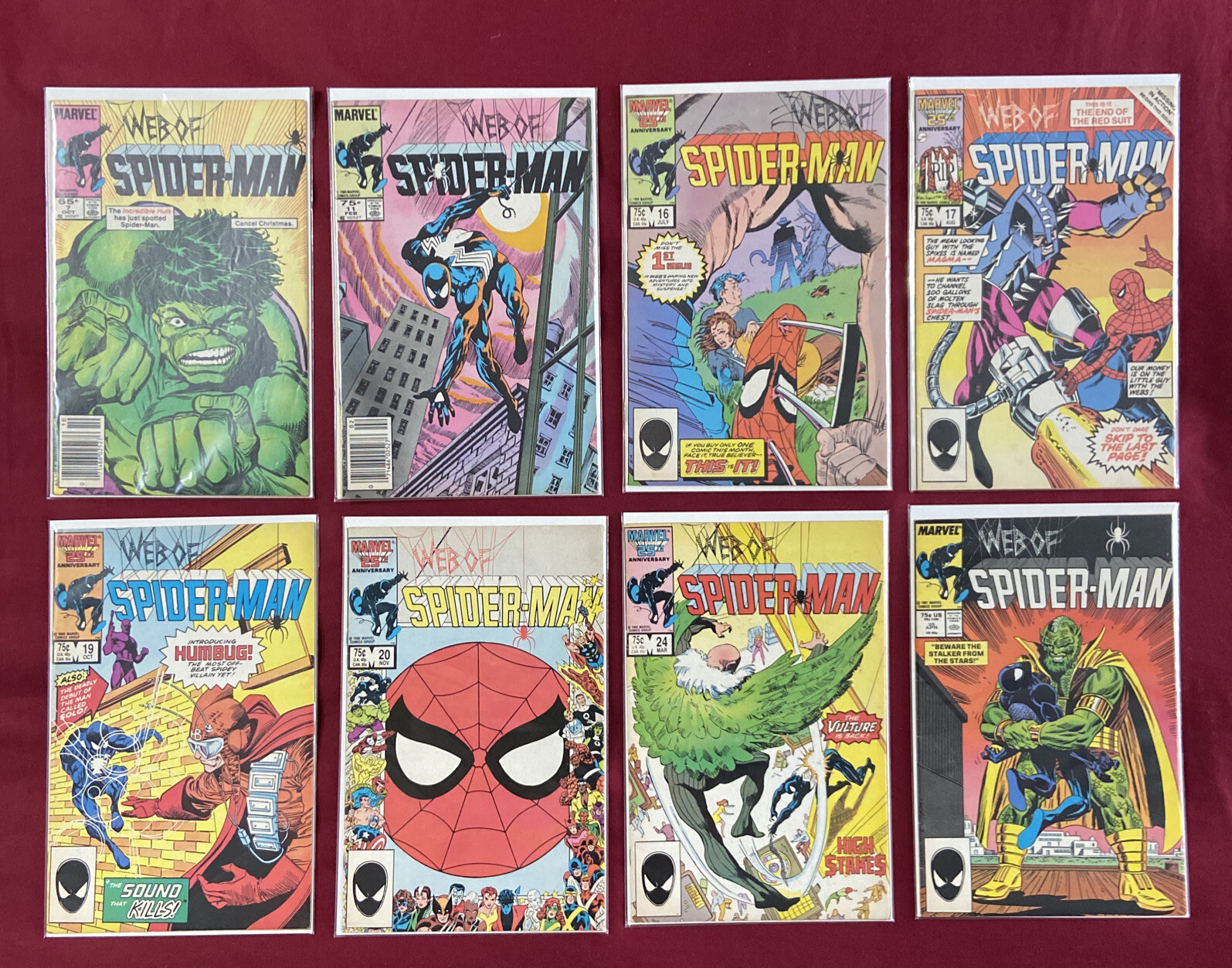 Web of Spider-man 2-7 20 31 39-40 1985 U PICK A Comic 1st 