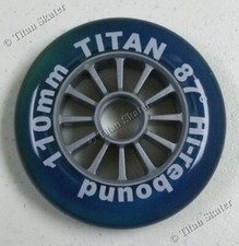 ONE BLUE OEM 110mm Wheel NO BEARINGS for Kick Scooter DISCOLORED CLEARANCE