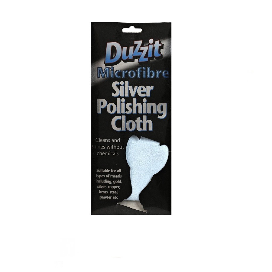 Duzzit Microfibre Silver Polishing Cloth Cleaning Cloth For All Metal