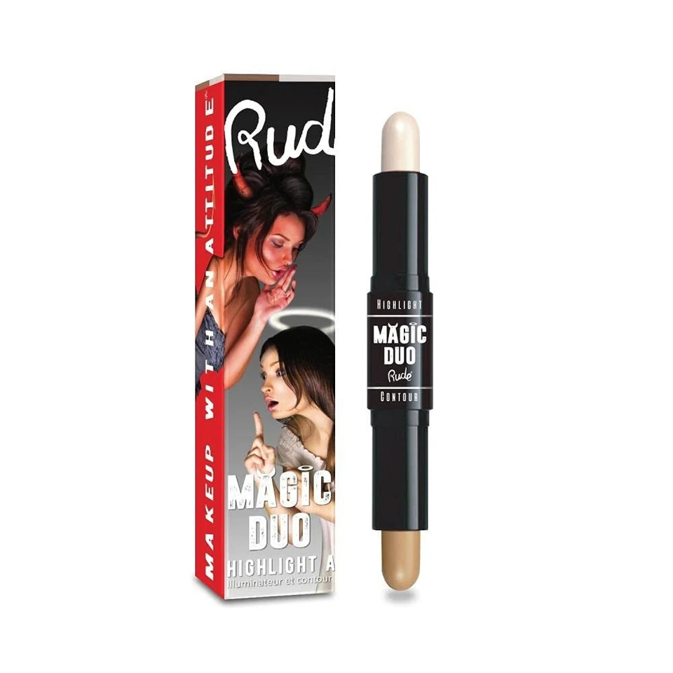 RUDE Magic Duo Highlight & Contour - Tan - Image 4 of 4
