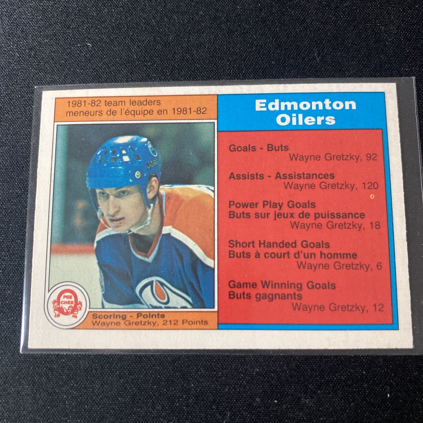 1982-83 OPC O-Pee-Chee Wayne Gretzky #99 Team Leaders Edmonton Oilers HOF