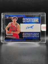 2024-25 Prizm Black Matas Buzelis Rookie Sensational Blue Auto /49 Panini Sealed