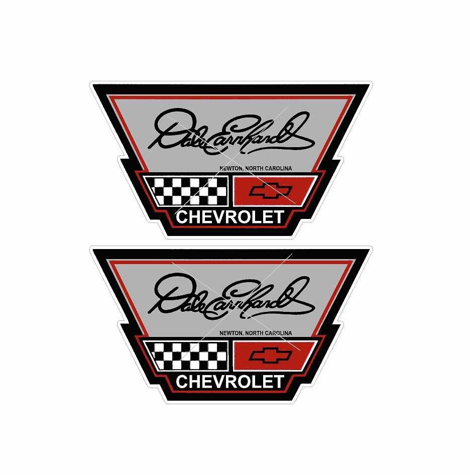 Dale Earnhardt Dealership 2 sticker set.  - 2.250" x 4" in size each.