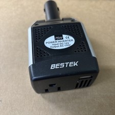 75w Car Power Inverter, 12V DC to 110V AC Vehicles Converter with USB black