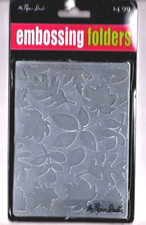 The Paper Studio LEAVES EMBOSSING FOLDER New In Package 4.25x5.75"