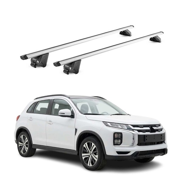 DachträGer FüR Mitsubishi ASX Mk2 2023-2026 100Kg Aluminium Silber 2X ABE-image