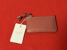 Ted Baker Knotted Leather Women's Card Holder Purse - Deep Pink  NEW WITH TAGS