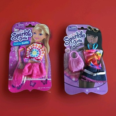 (2) NEW Funville Sparkle Girlz Fashion Outfits Doll Fashion Accessory Clothing Y