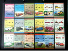 THEMATICS SELECTION of CARS STAMPS 200 PAIRS COMMONWEALTH VALUES to $3 AUTO 100