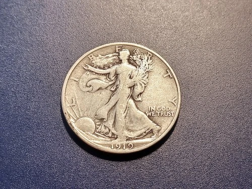 Fine/VF  1919-D Walking Liberty Half Dollar