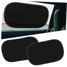 2pcs Black Window Sun Shade for Sedan SUV Truck 21x14 Universal Fit 01. Black