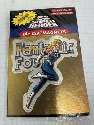 Marvel Comics Invisible Woman Die Cut Magnet - 1996 super heroes fantastic four