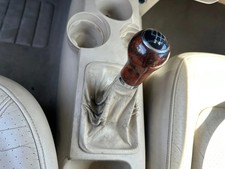 Golf 4 Bora Schaltknauf Schaltsack schwarz TDI Holz Dekor klein hellbeige besch