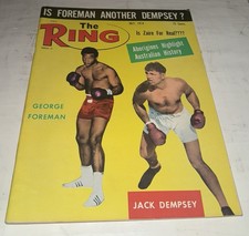 Vintage The Ring Magazine July 1974 George Foreman Jack Dempsey 75¢