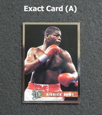 Riddick Bowe 1993 LEGENDS Silver Border Card #15 _ Exact Card (A)