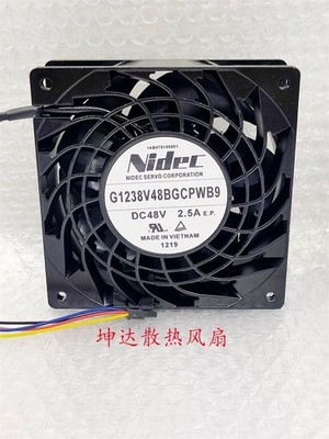 G1238V48BGCPWB9 12038 DC48V 2.5A 12CM 4-Wire High Airflow Cooling Fan