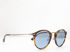 Persol Sunglasses Calligrapher PO3166S 108/56 Caffe w/ Light Blue Lenses 51mm