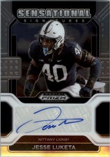 2022 Panini Prizm Draft Picks Sensational Signatures #3 Jesse Luketa Auto