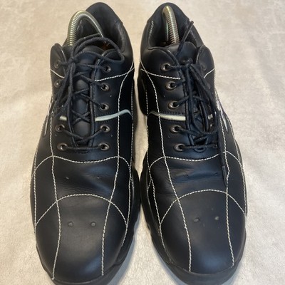 Oakley Golf Shoes Men's Cleat Bow Tye 2001 Leather Vintage Size 12 Black Used