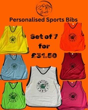 Personalised Sports Bibs - Football - Training - set of 7