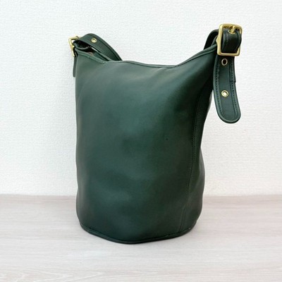 バッグ 90s old coach dark green shoulder bag Extremely Rare Made In USA Old Coach 9085 Shoulder Bag Green