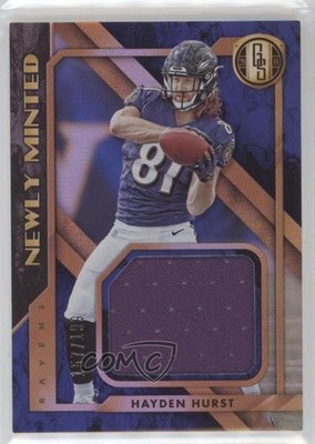 2018 Gold Standard Newly Minted Memorabilia /199 Hayden Hurst #25 Rookie RC 0b2