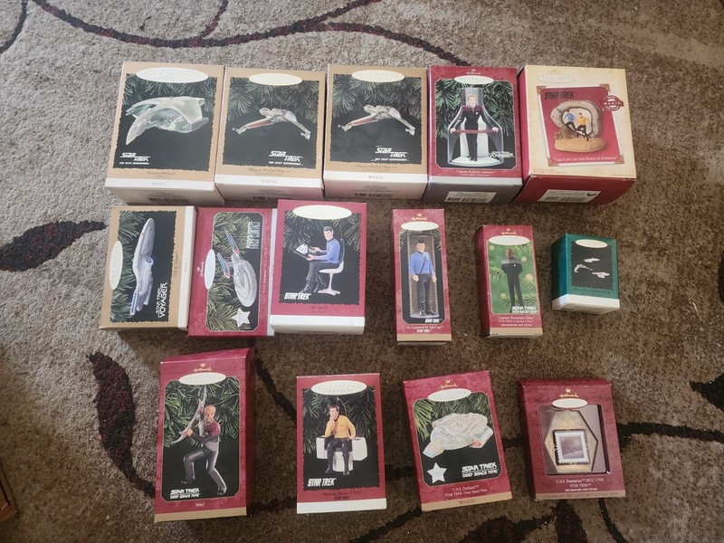 Star Trek Hallmark Ornaments Lot of 15