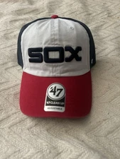 47 Brand Chicago White Sox Throwback Clean Up Hat