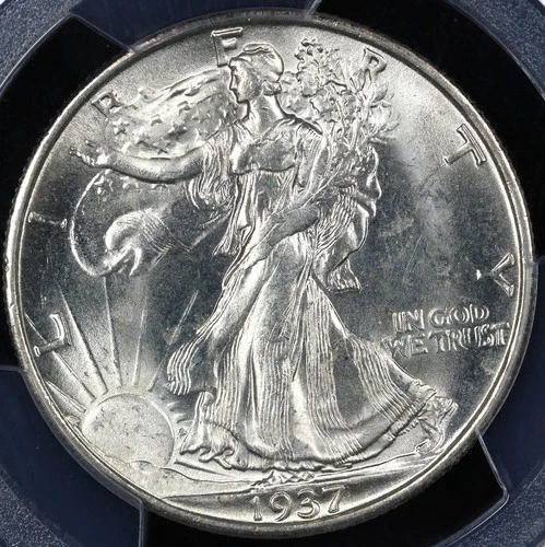 1937-S 50c Walking Liberty Half Dollar PCGS MS 64