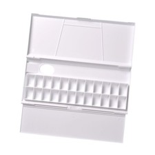 Watercolor Palette with Cover Gouache Mixing Tray Watercolour Paint Pan Portable