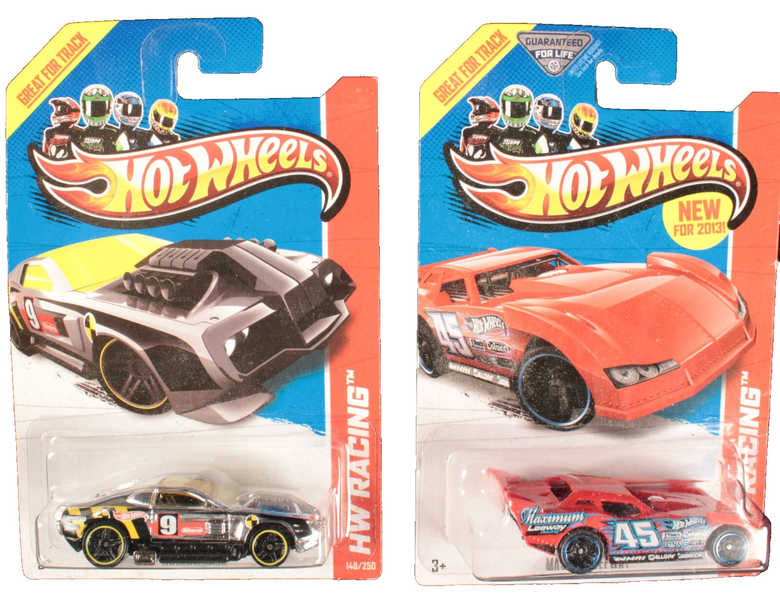 2 Hot Wheels Racing Cars Hollowback and Maximum Leeway 2012 Sealed