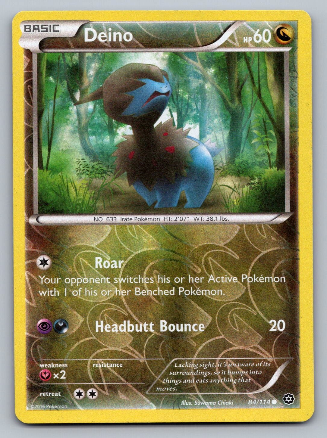 Pokemon TCG XY - Steam Siege Deino 84/114 Reverse Holo
