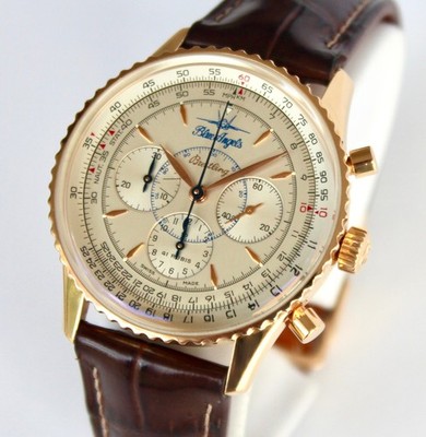 BREITLING Watch SOLID 18K GOLD H30030.1 NAVITIMER MONTBRILLANT, SPECIAL EDITION!